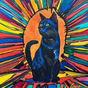 Serene Blue Cat
