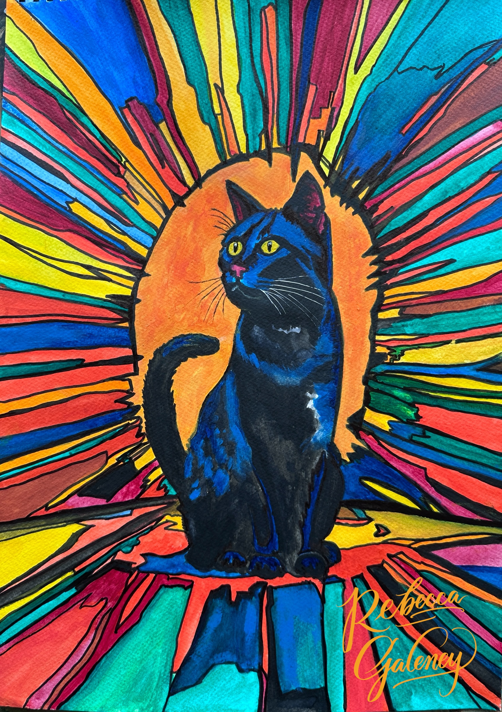 Serene Blue Cat